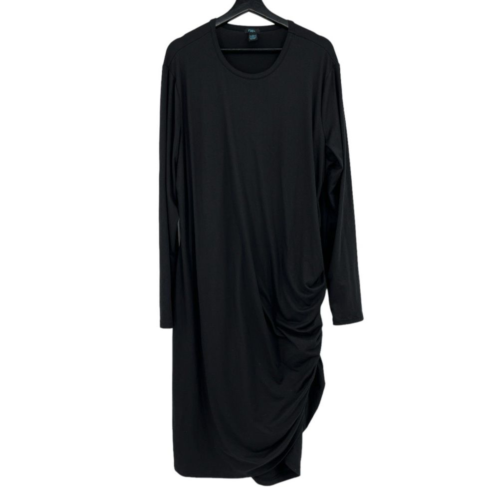 Women's Plus Size 4X Black Dress Rue 21 Ruched Side